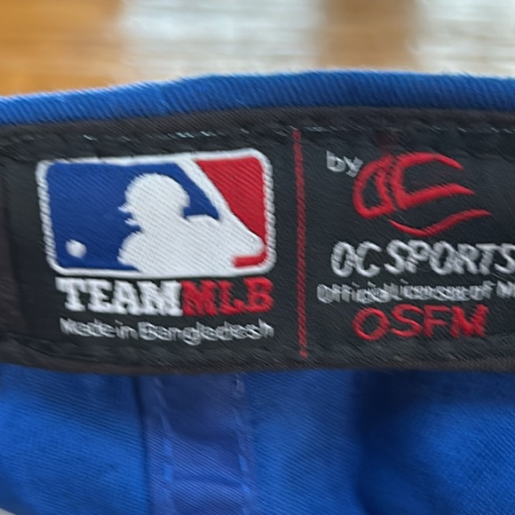 MLB New York Mets baseball cap. Blue w/orange NY logo appliqué. One size. - Picture 7 of 8